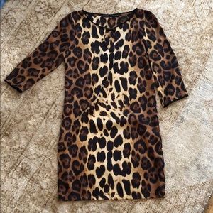 Zara leopard dress size xs
